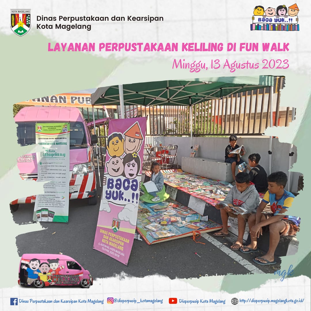 Layanan Perpustakaan Keliling Di Fun Walk