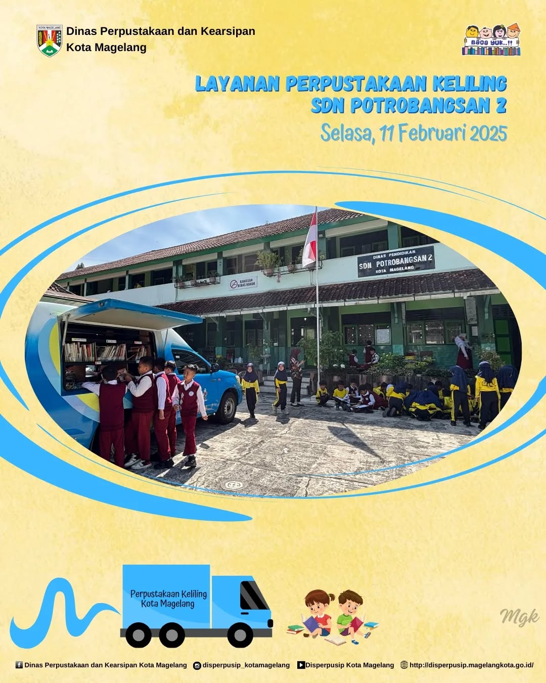 Layanan Perpustakaan Keliling SD Negeri Potrobangsan 2