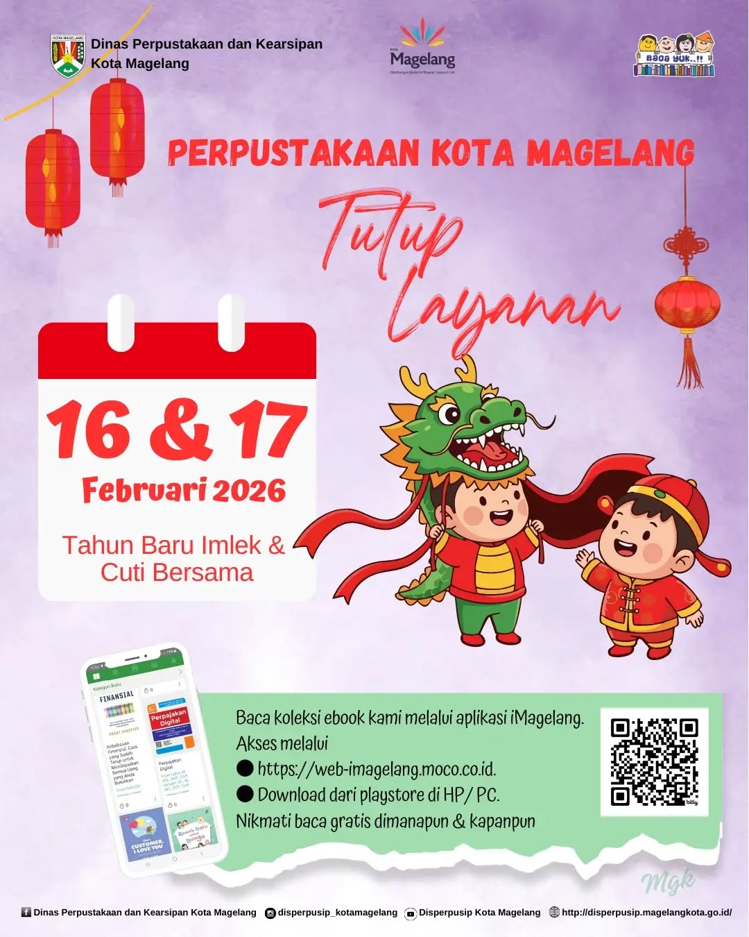 Libur Tahun Baru Imlek dan Cuti Bersama Tahun 2026