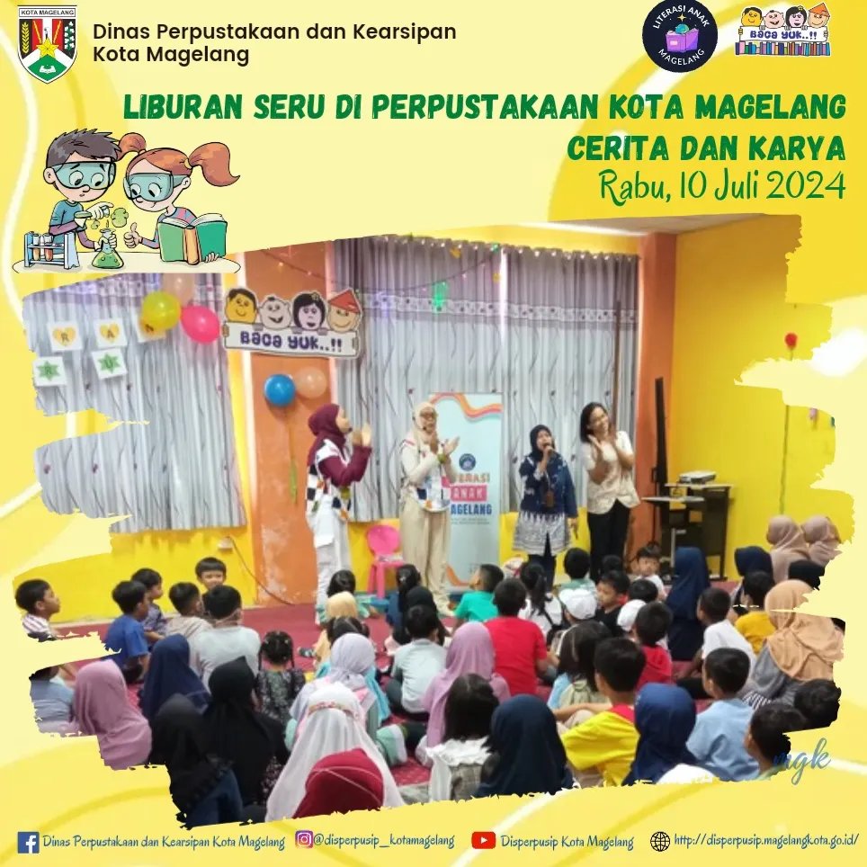 Liburan Seru di Perpustakaan kota Magelang Cerita dan Karya