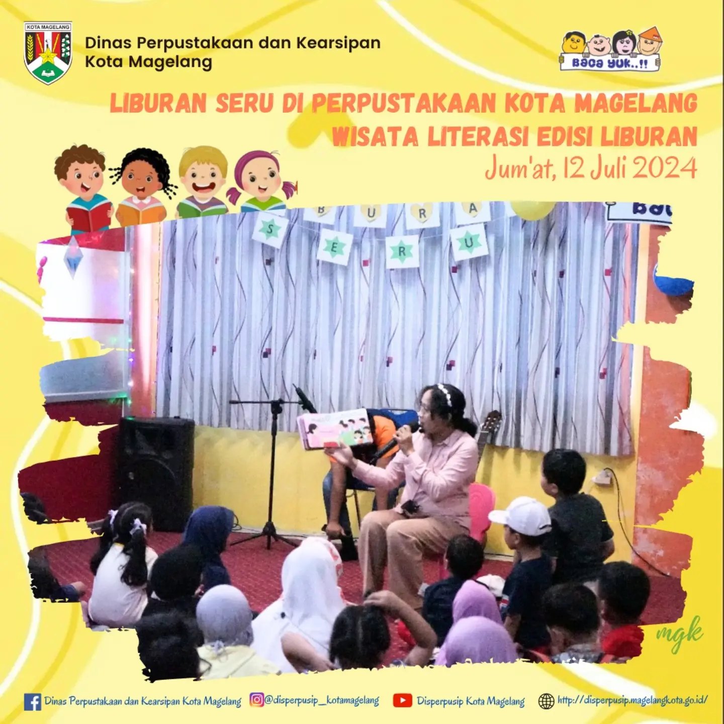 Liburan Seru di Perpustakaan kota Magelang Wisata Literasi Edisi Liburan