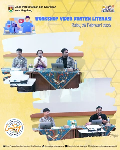 Lintang Literasi Terapan Kota Magelang Workshop Vidio Konten Literasi