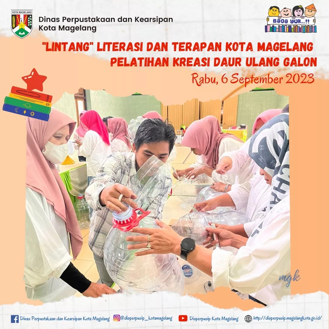 Lintang Literasi dan Terapan Kota Magelang Pelatihan Kreasi Daur Ulang Galon