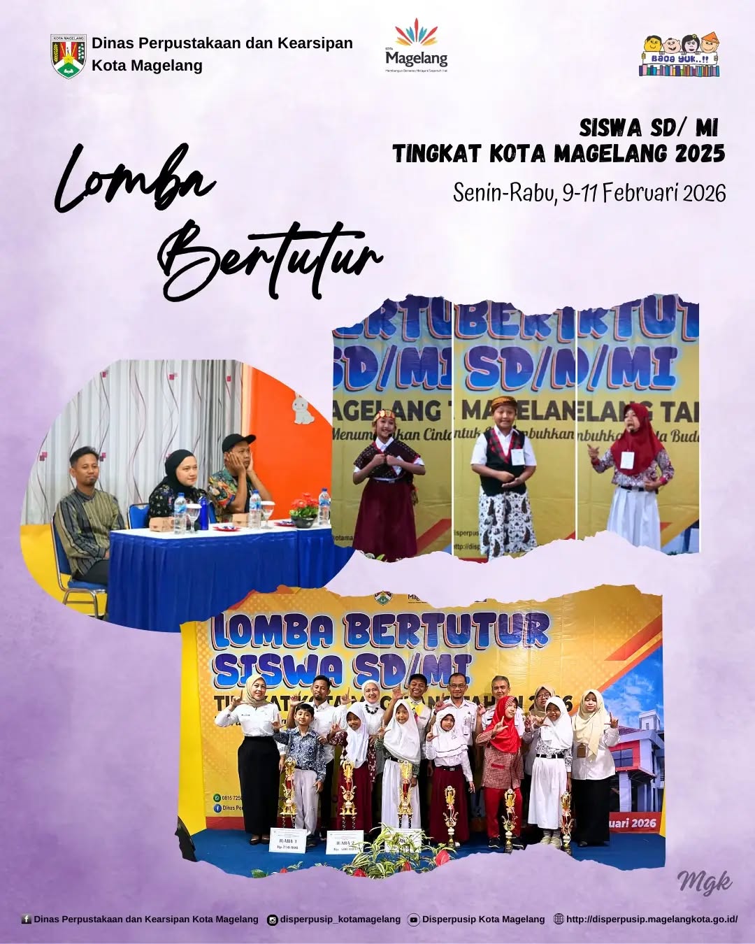 Lomba Bercerita Siswa SD dan MI Tingkat Kota Magelang Tahun 2026