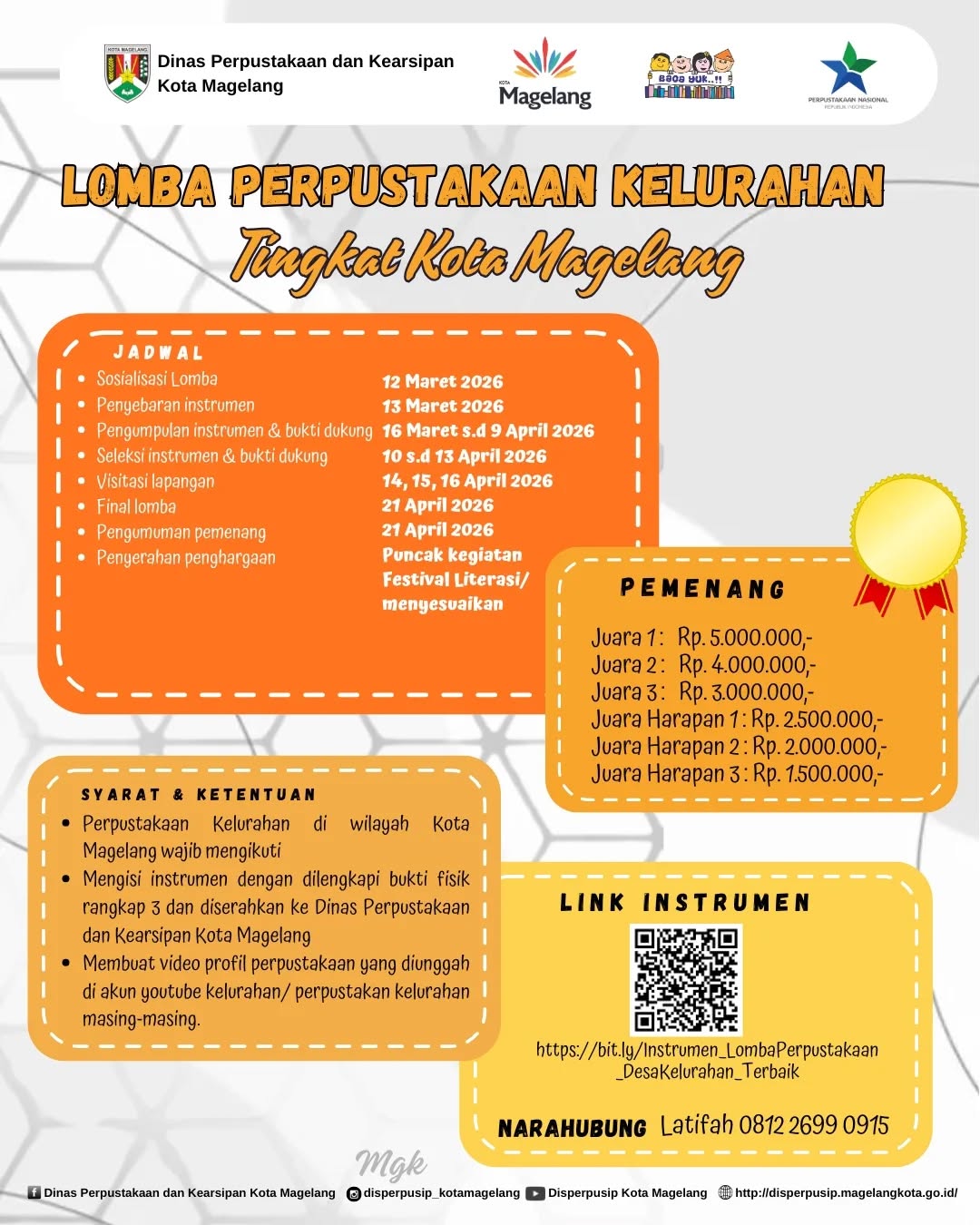Lomba Perpustakaan Kelurahan Tingkat Kota Magelang Tahun 2026
