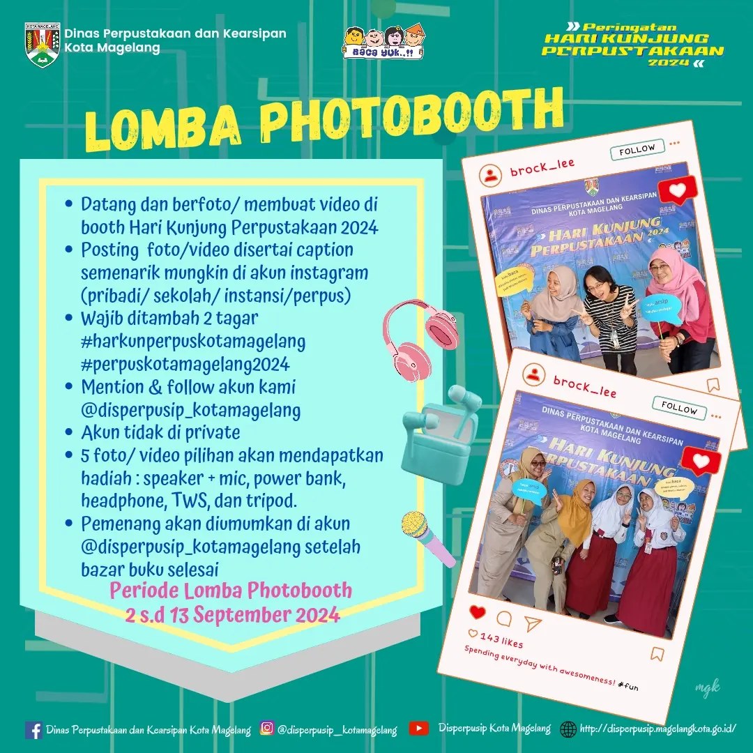 Lomba PothoBooth Peringatan Hari Kunjung Perpustakaan Tahun 2024