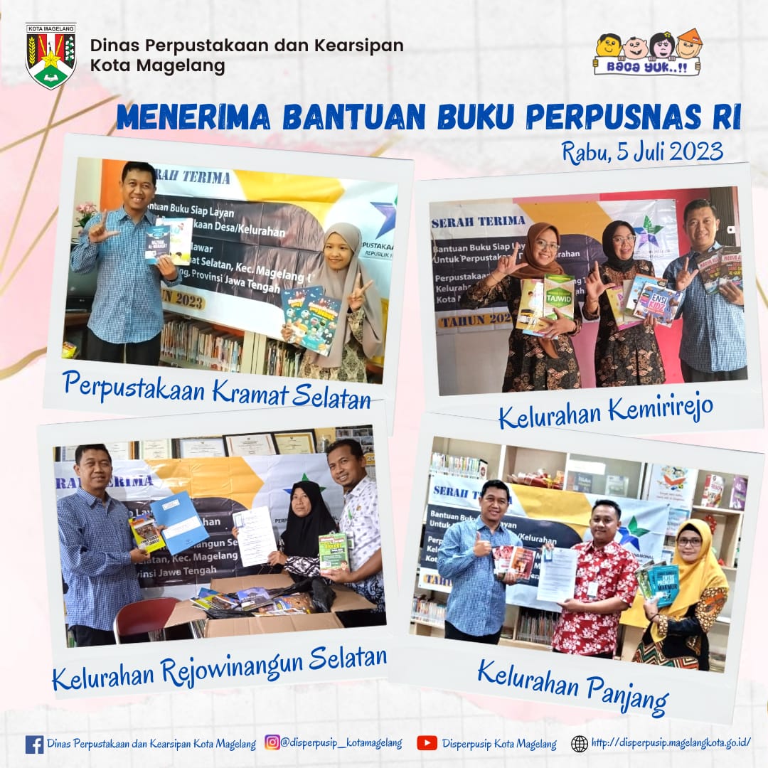 Menerima Bantuan Buku Perpusnas RI