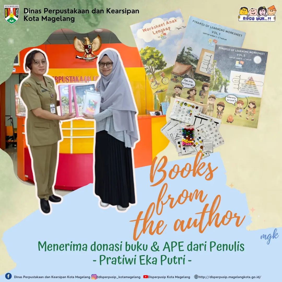 Menerima Donasi Buku dan APE dari Penulis Pratiwi Eka Pratiwi