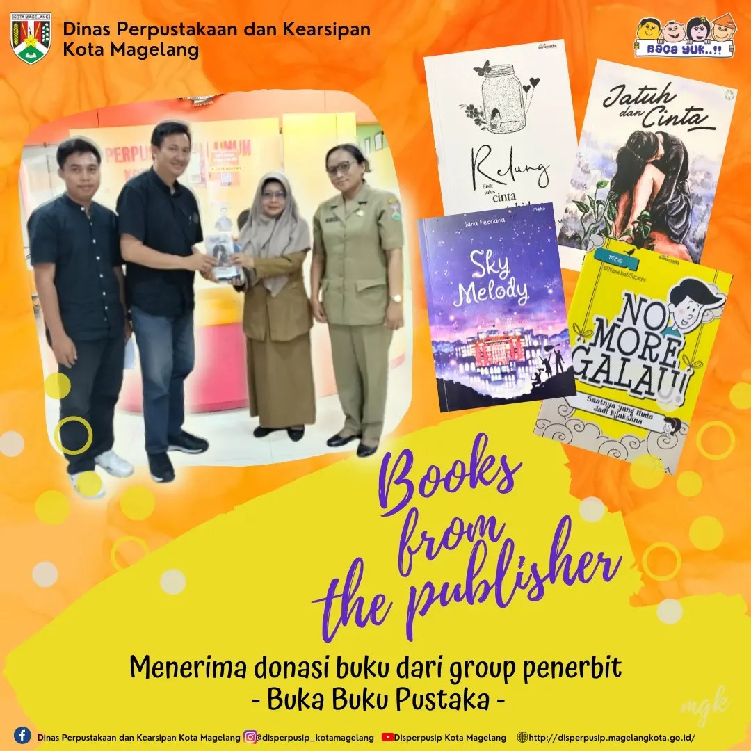Menerima Donasi Buku dari Group Penerbit Buka Buku Pusataka