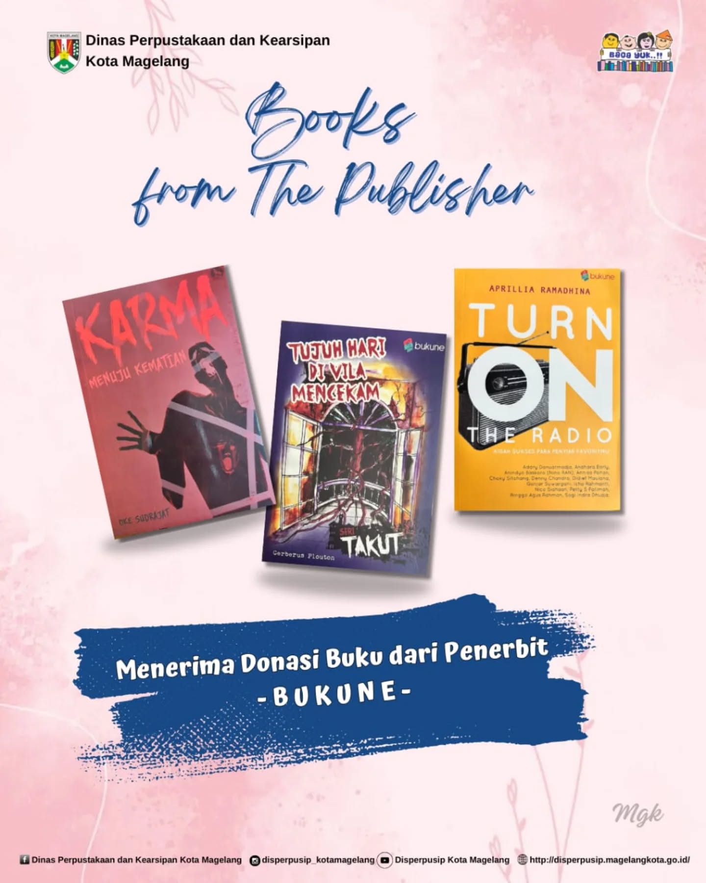 Menerima Donasi Buku dari Penerbit Bukune