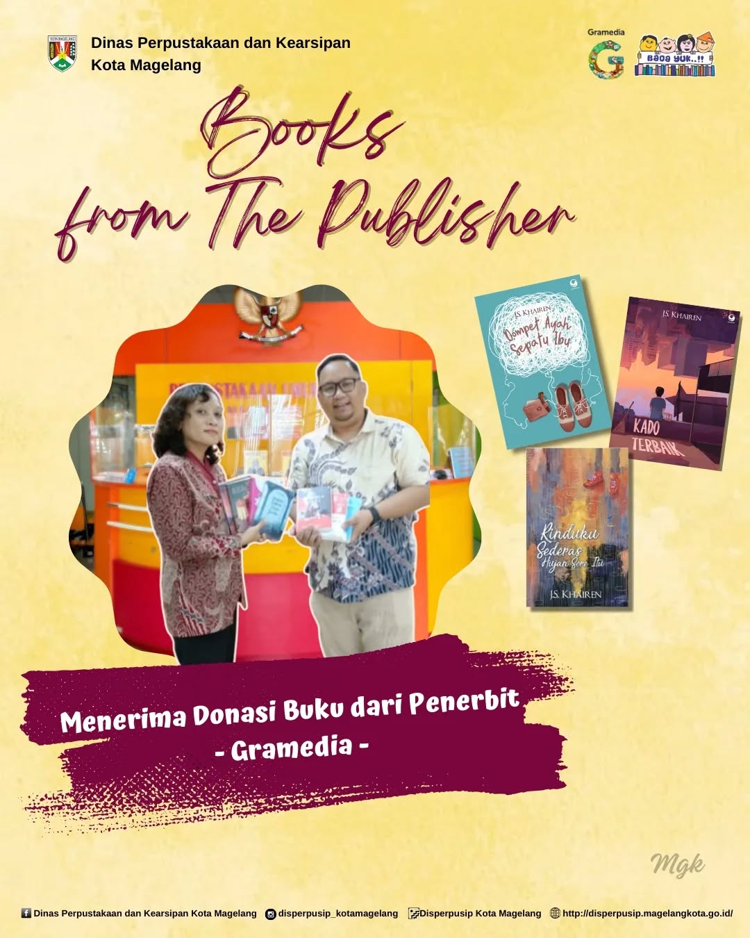 Menerima Donasi Buku dari Penerbit Gramedia