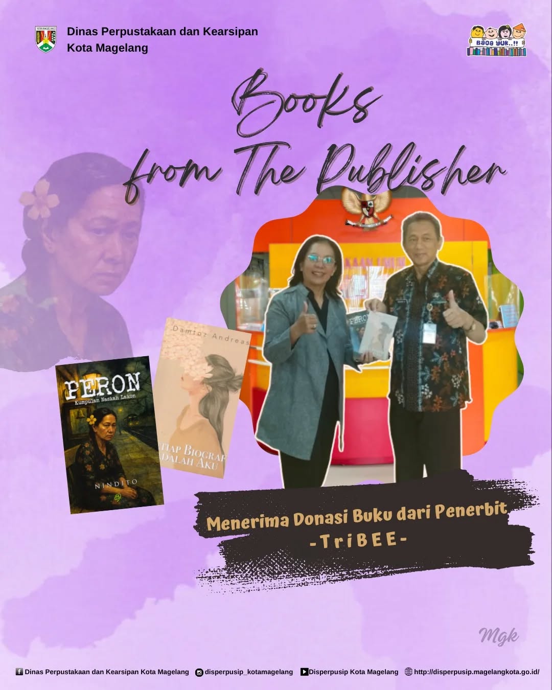 Menerima Donasi Buku dari Penerbit Tribee