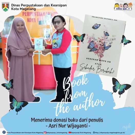 Menerima Donasi Buku dari Penulis Asri Nur Wijayanti