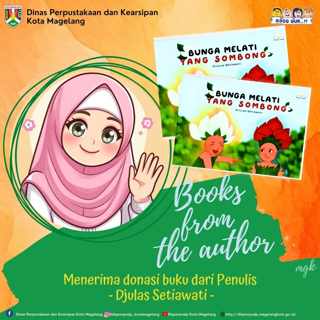 Menerima Donasi Buku dari Penulis Djulas Setiawati