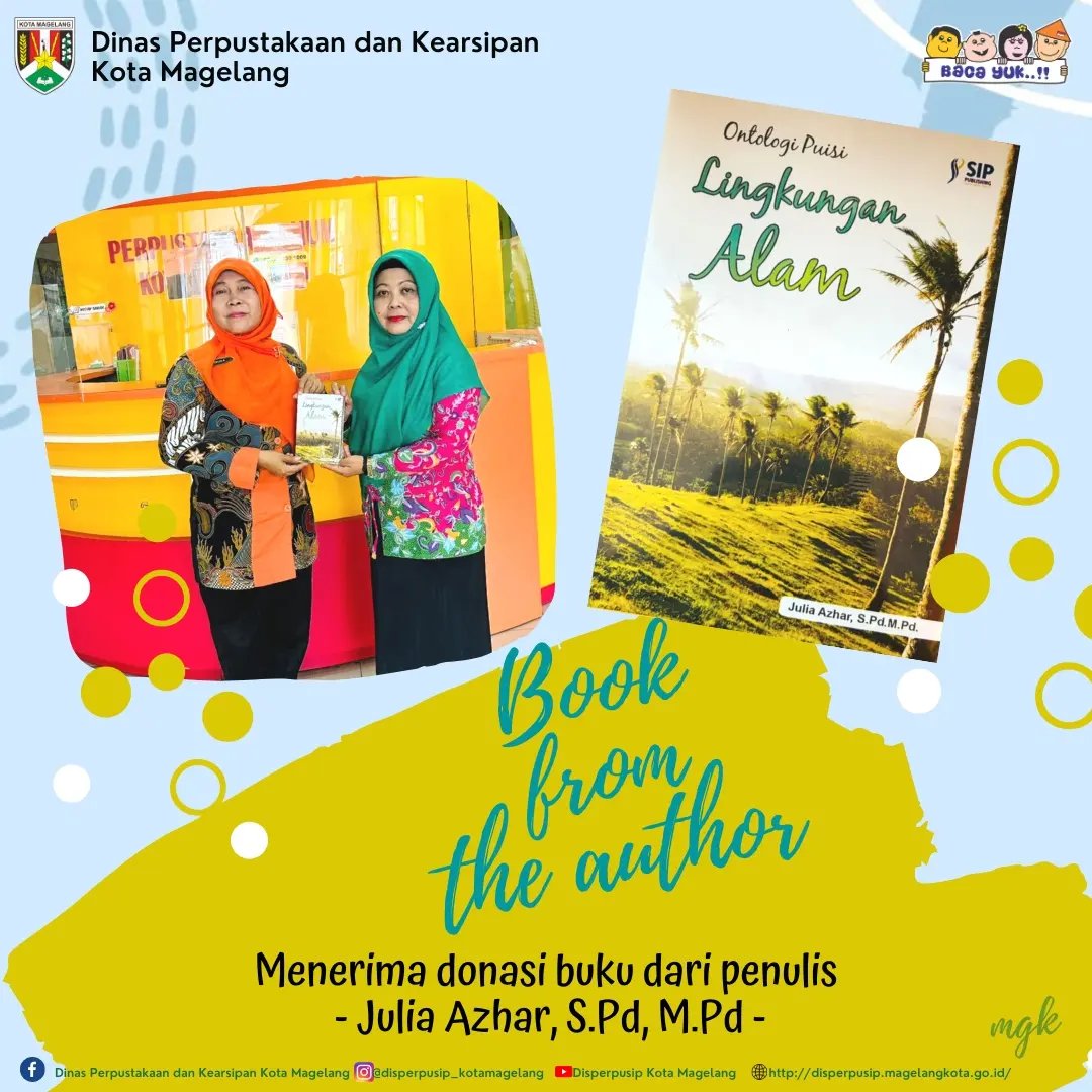 Menerima Donasi Buku dari Penulis Julia Azhar