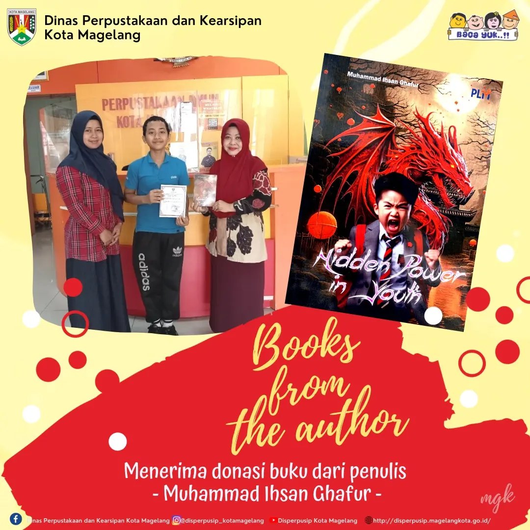 Menerima Donasi Buku dari Penulis Muhammad Ihsan Ghafur