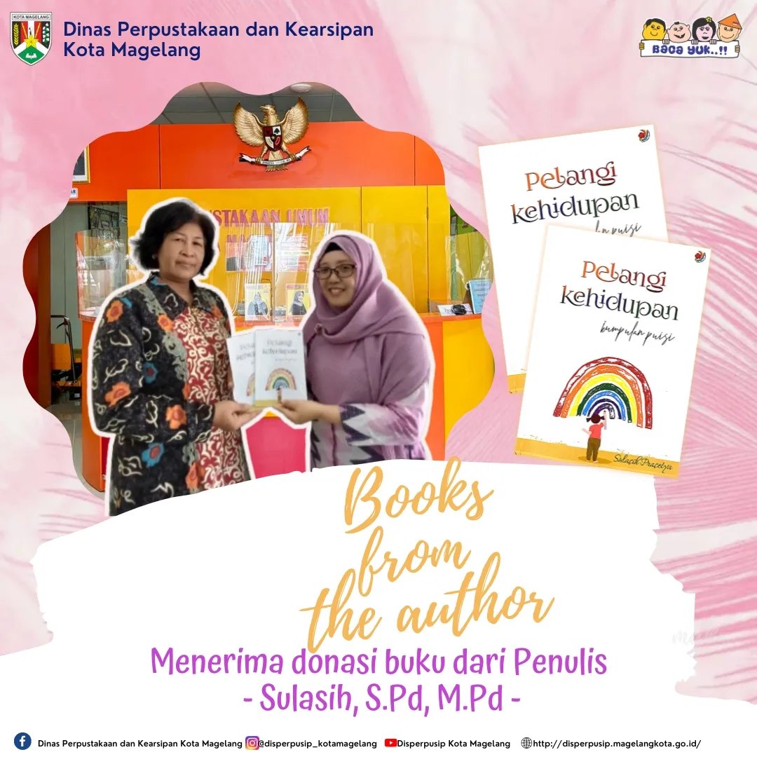 Menerima Donasi Buku dari Penulis Sulasih