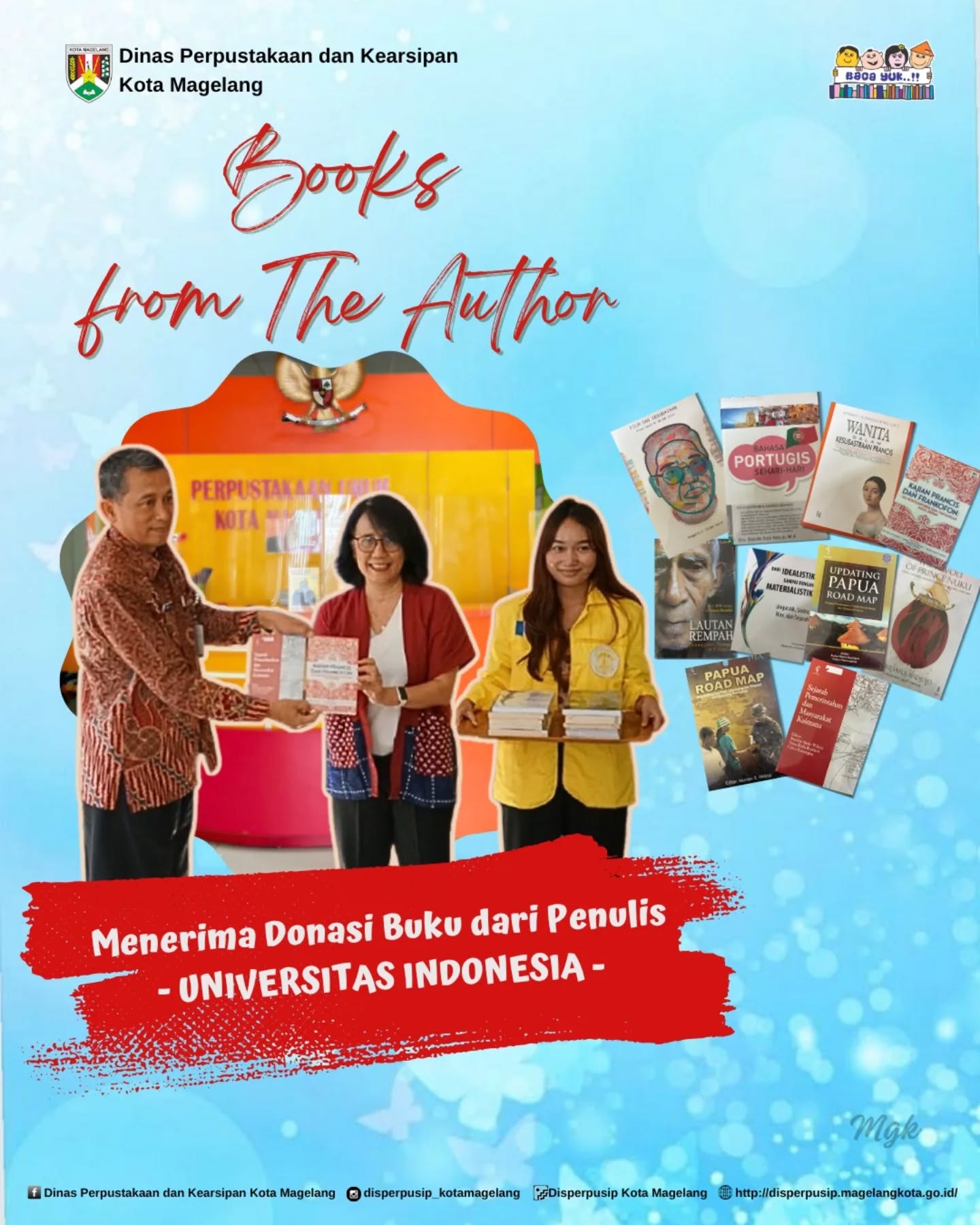 Menerima Donasi Buku dari Penulis Universitas Indonesia