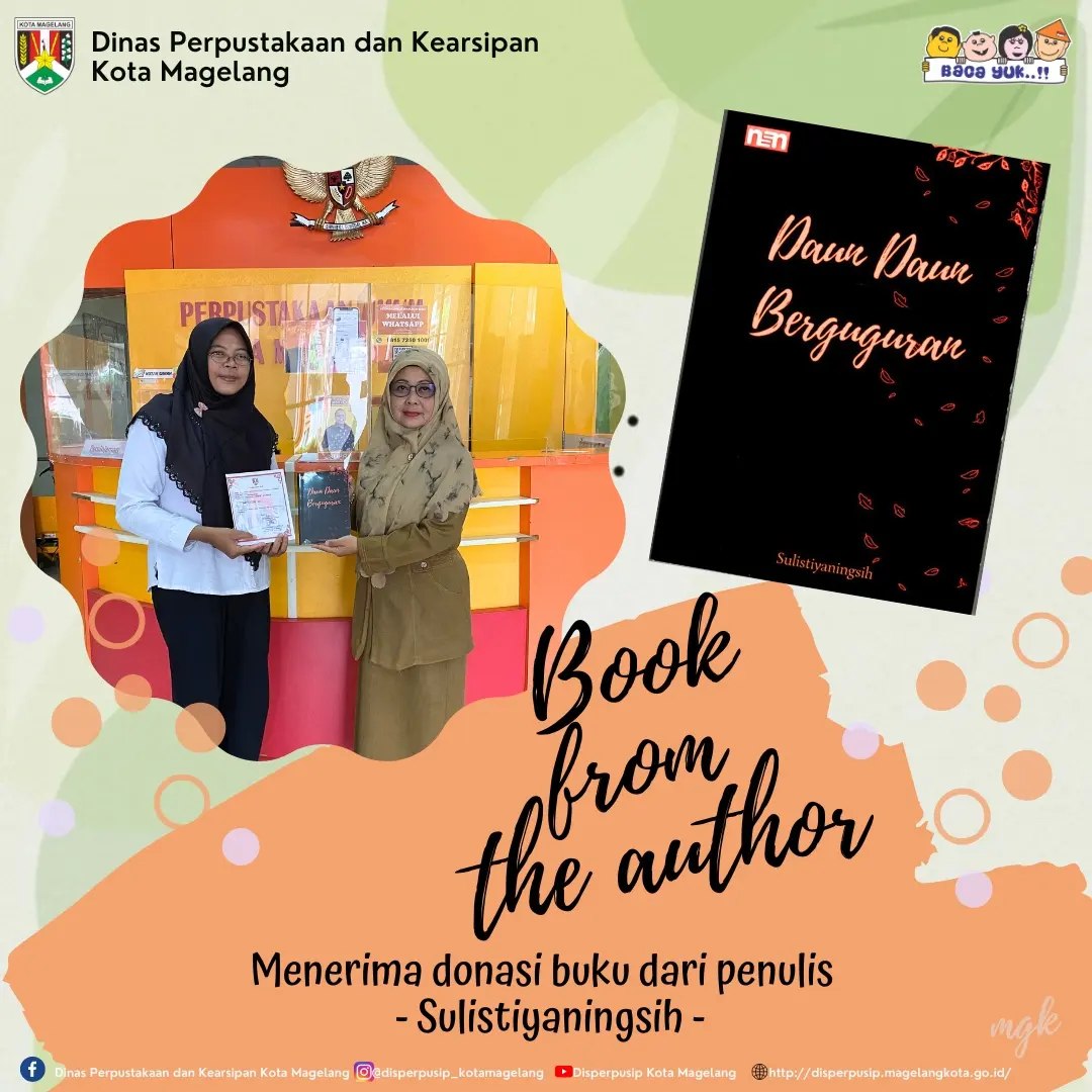 Menerima Donasi Buku dari Sulistiyaningsih