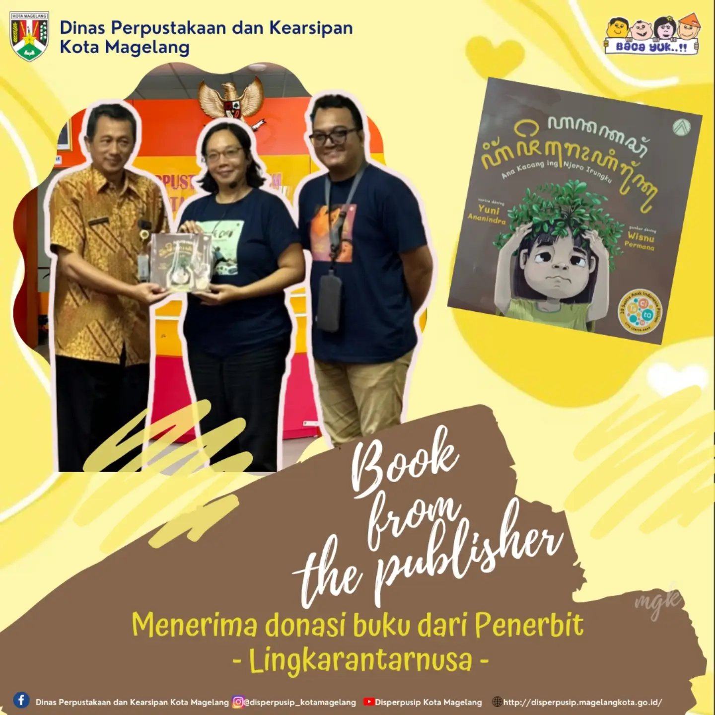 Menerima Donasi Buku dari penerbit Lingkarantarnusa