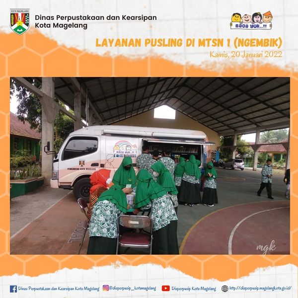 Perpustakaan Keliling Kota Magelang Mengunjungi MTsN 1