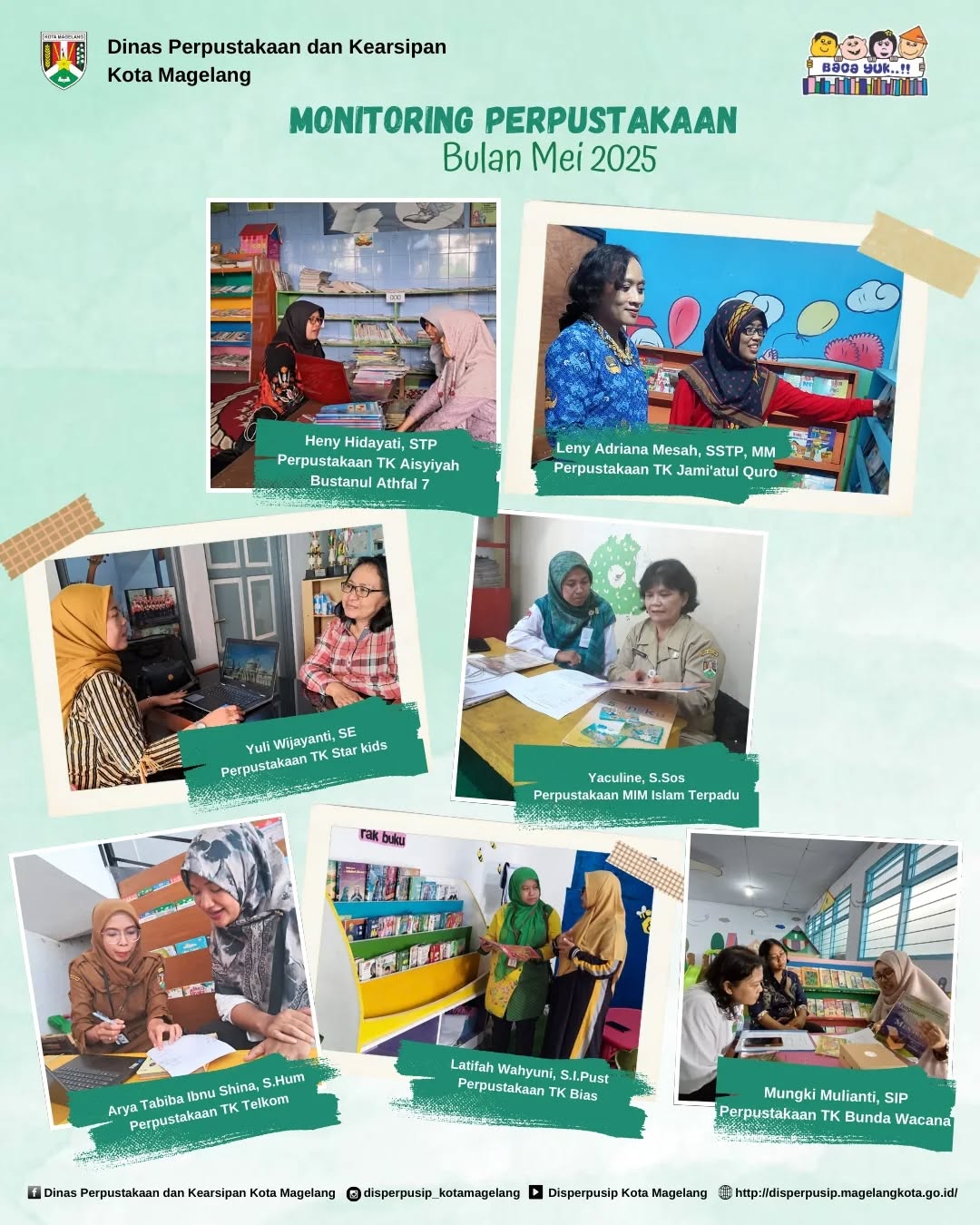 Monitoring Perpustakaan Disperpusip Kota Magelang Bulan Mei 2025