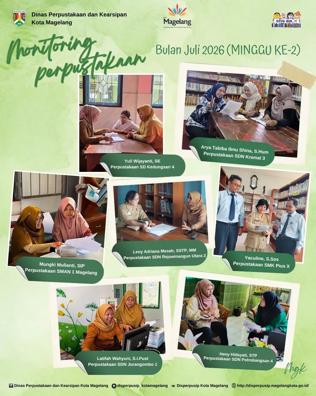 Monitoring Perpustakaan Kota Magelang Bulan Juli 2026