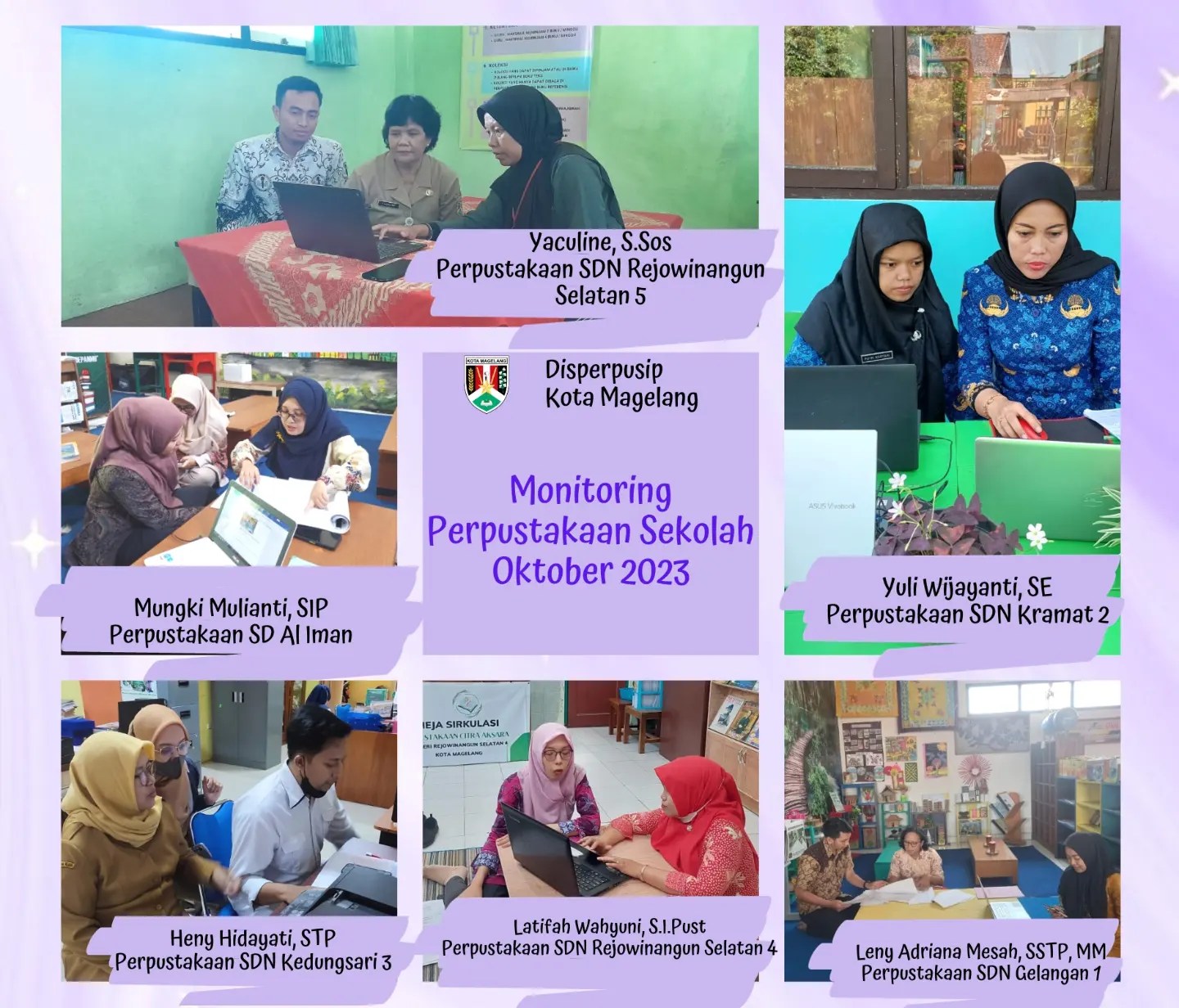 Monitoring Perpustakaan Kota Magelang Bulan Oktober 2023