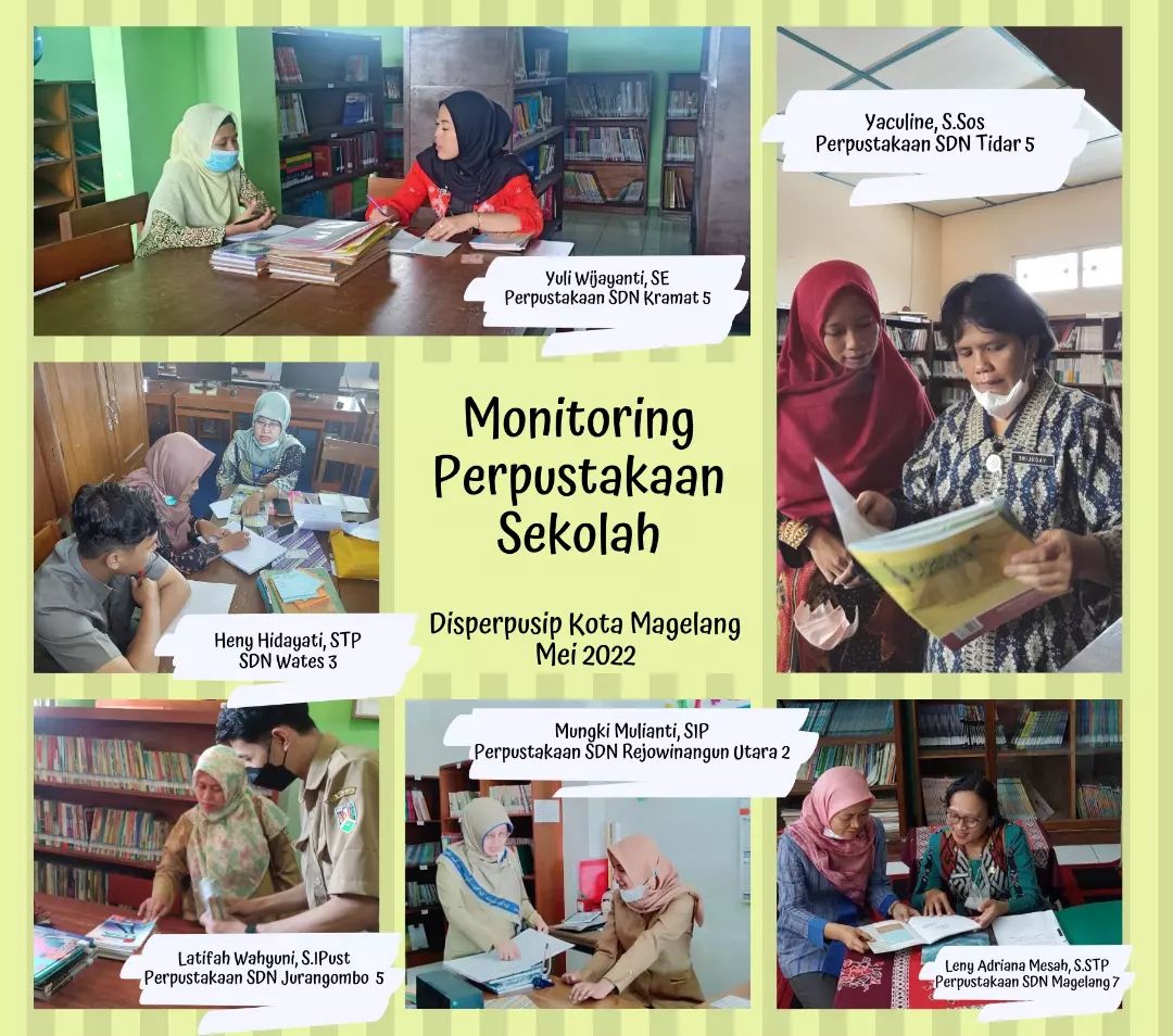 Monitoring Perpustakaan Sekolah Disperpusip Kota Magelang Mei 2022
