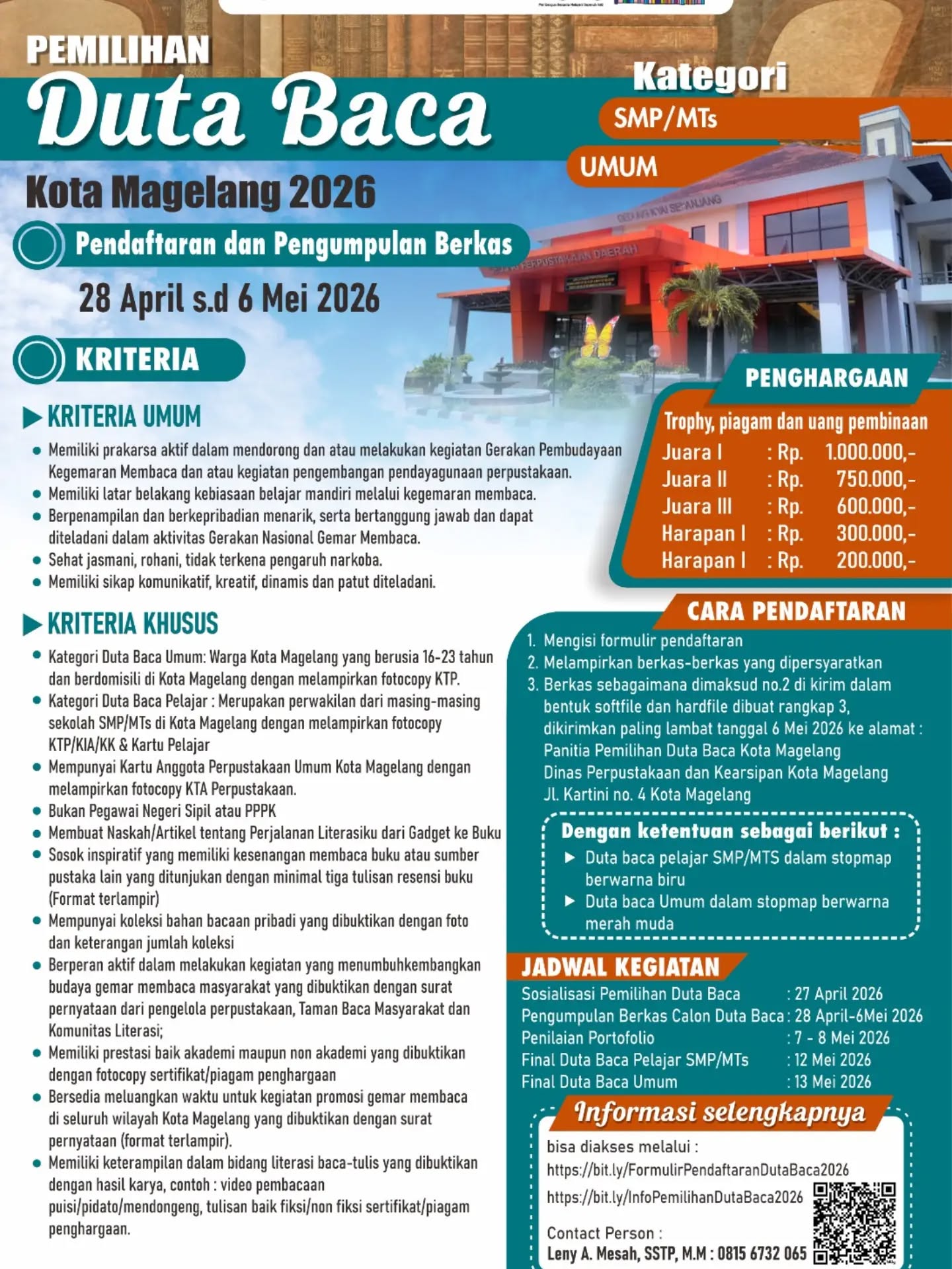 PEMILIHAN DUTA BACA KOTA MAGELANG 2026 