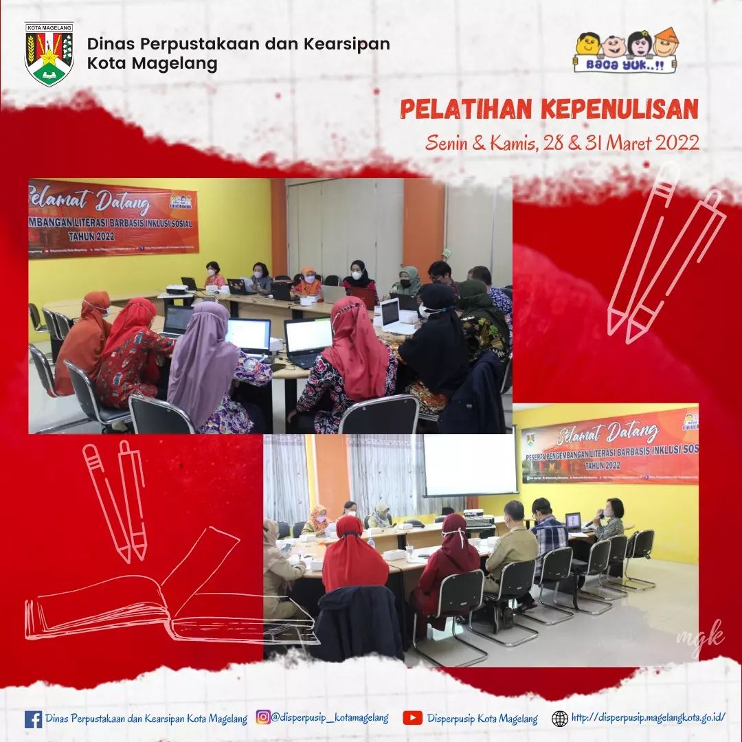 Pelatihan Kepenulisan Perpustakaan Umum Kota Magelang