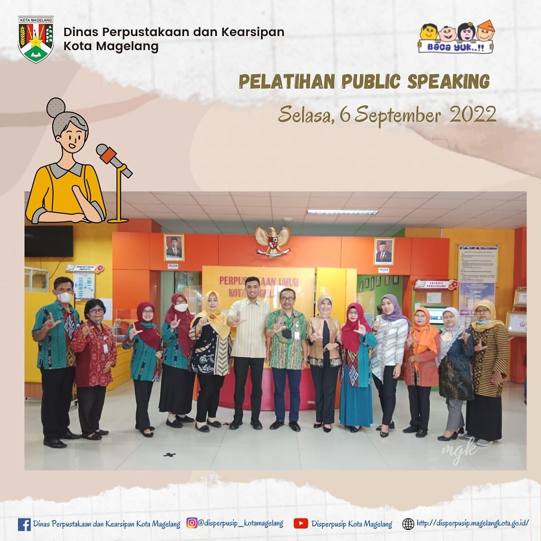 Pelatihan Public Speaking Disperpusip 2022