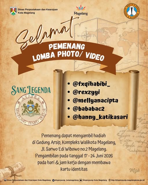 Pemenang lomba Photo Vidio dalam Acara Magelang tempo Doloe 2026
