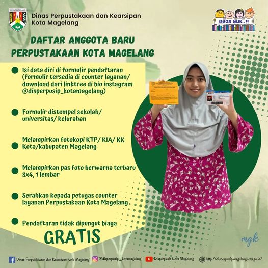 Pendaftaran Anggota Baru Perpustakaan Kota Magelang