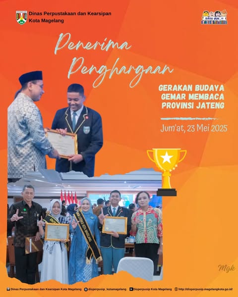 Penerima Penghargaan Juara II Lomba Penulisan Artikel Siswa SMA SMK MA tingkat Provinsi Jawa Tengah