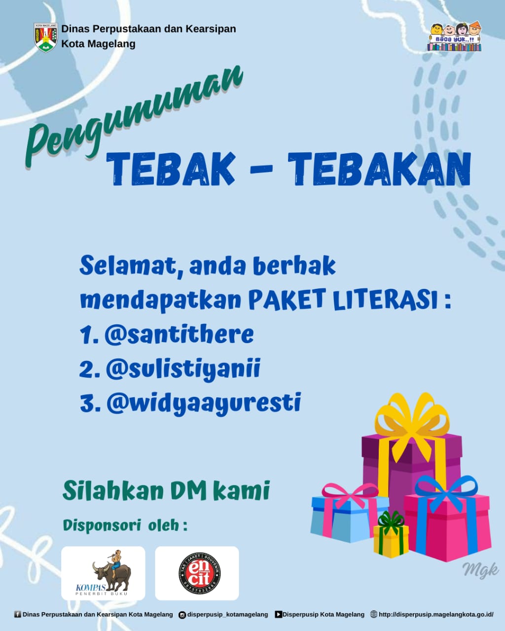 Pengumuman Pemenang Tebak Tebakan