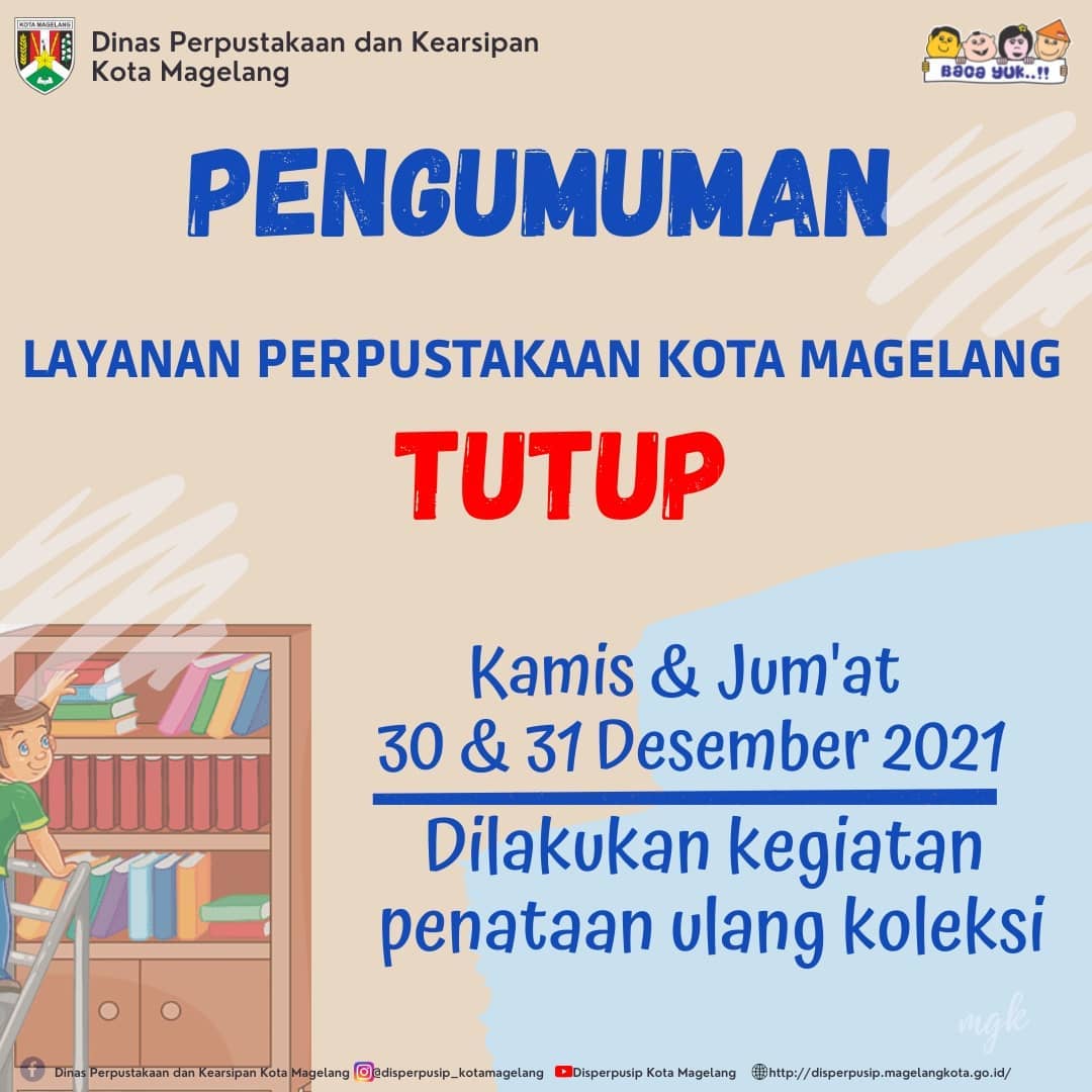 Perpustakaan  TUTUP Layanan