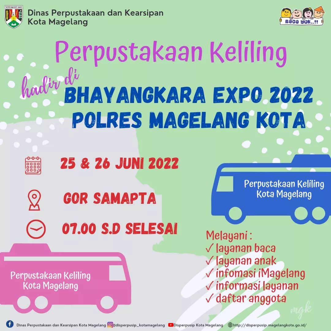 Yuk, Mampir Stand Perpustakaan Keliling Kota Magelang di Bhayangkara Expo 2022