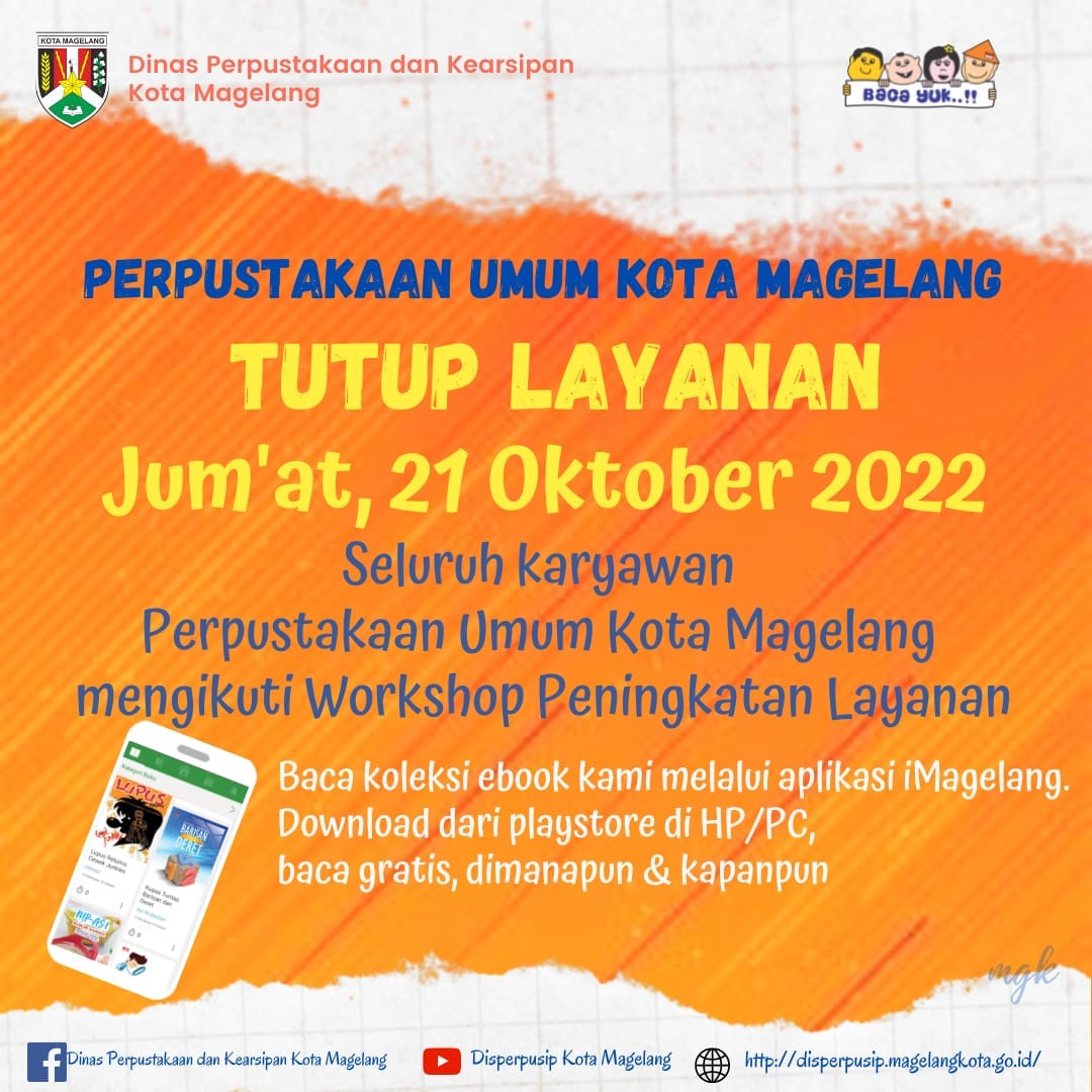 Perpustakaan Kota Magelang Tutup Seluruh Karyawan Ikuti Workshop Peningkatan Layanan 