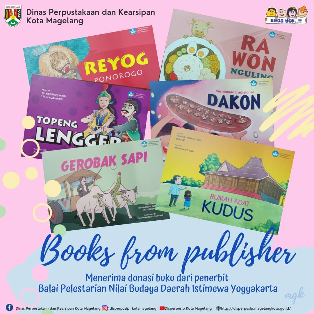 Donasi Buku dari Penerbit Balai Pelestarian Nilai Budaya DIY