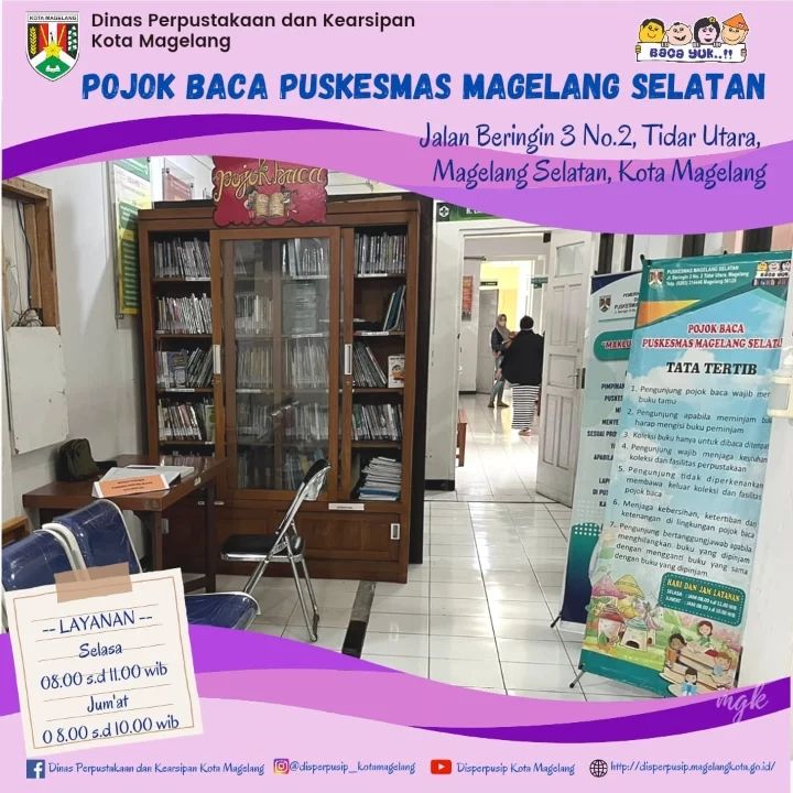 Pojok Baca Puskesmas Magelang Selatan