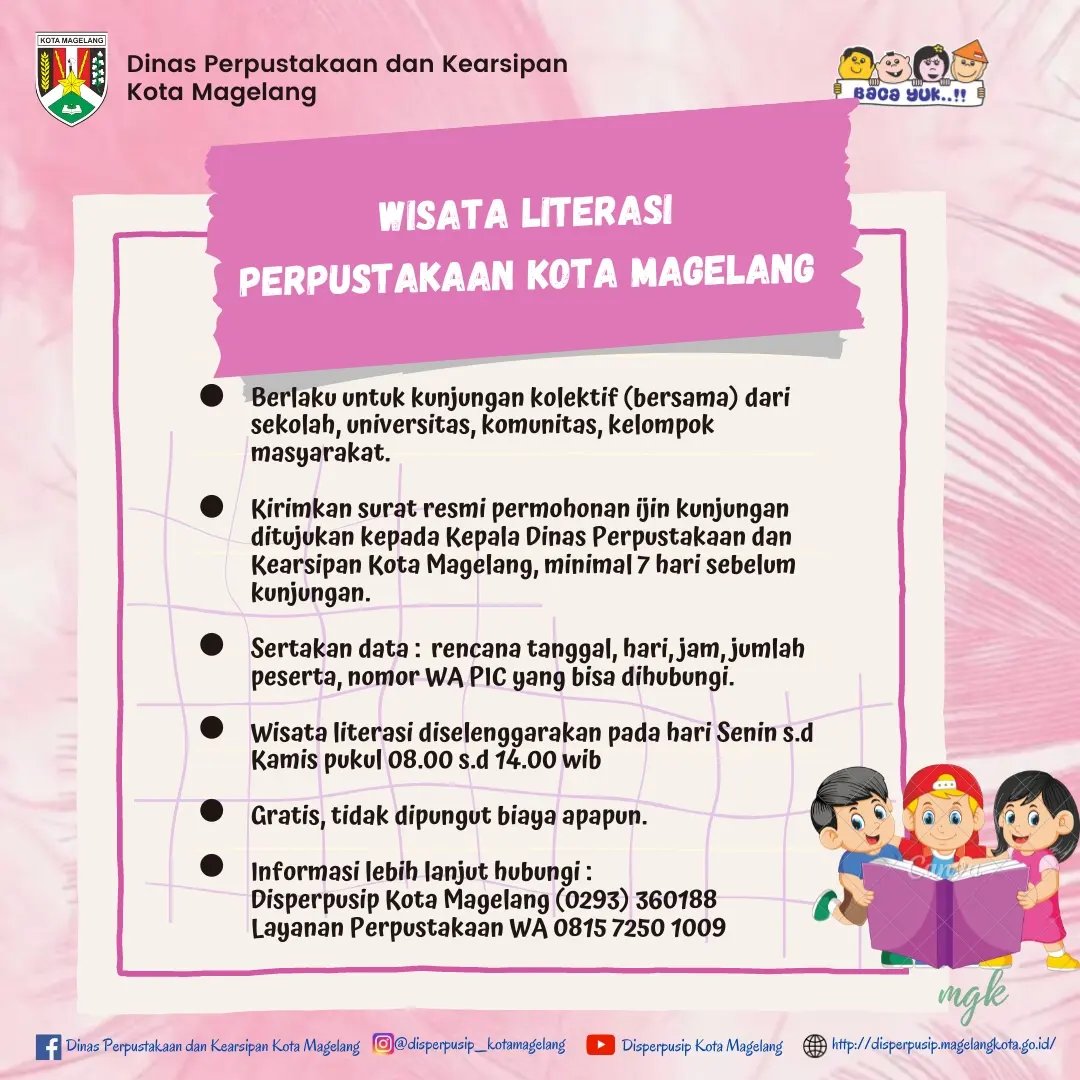 Prosedur Wisata Literasi Perpustakaan Kota Magelang 