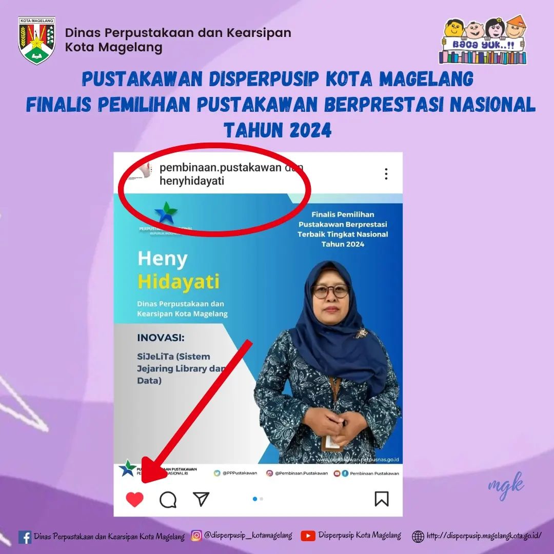 Pustakawan Disperpusip Kota Magelang Finalis Pemilihan Pustakawan Berprestasi Nasional Tahun 2024