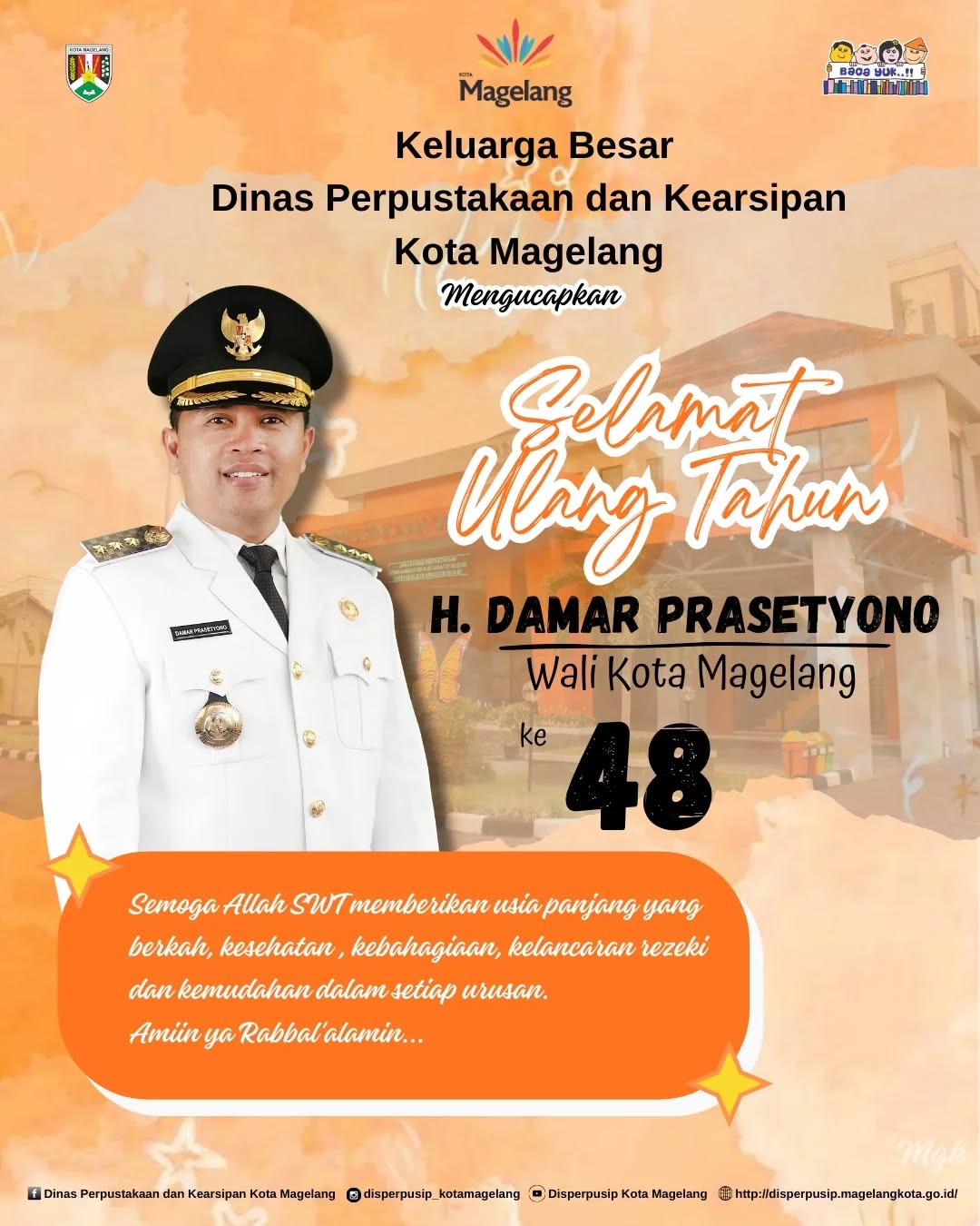 SELAMAT ULANG TAHUN BAPAK WALI KOTA MAGELANG
