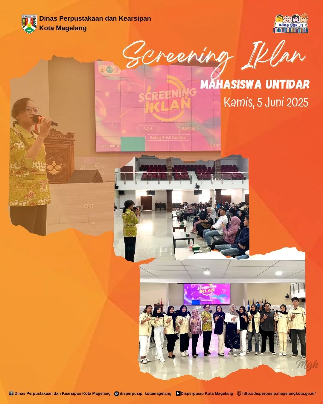 Screening Iklan Mahasiswa Universitas Tidar 