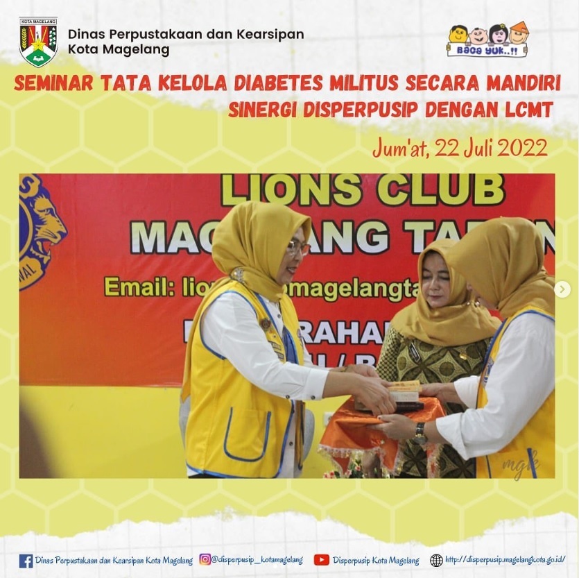 Seminar Tata Kelola Diabetes Militus Secara Mandiri Sinergi Disperpusip Dengan LCMT