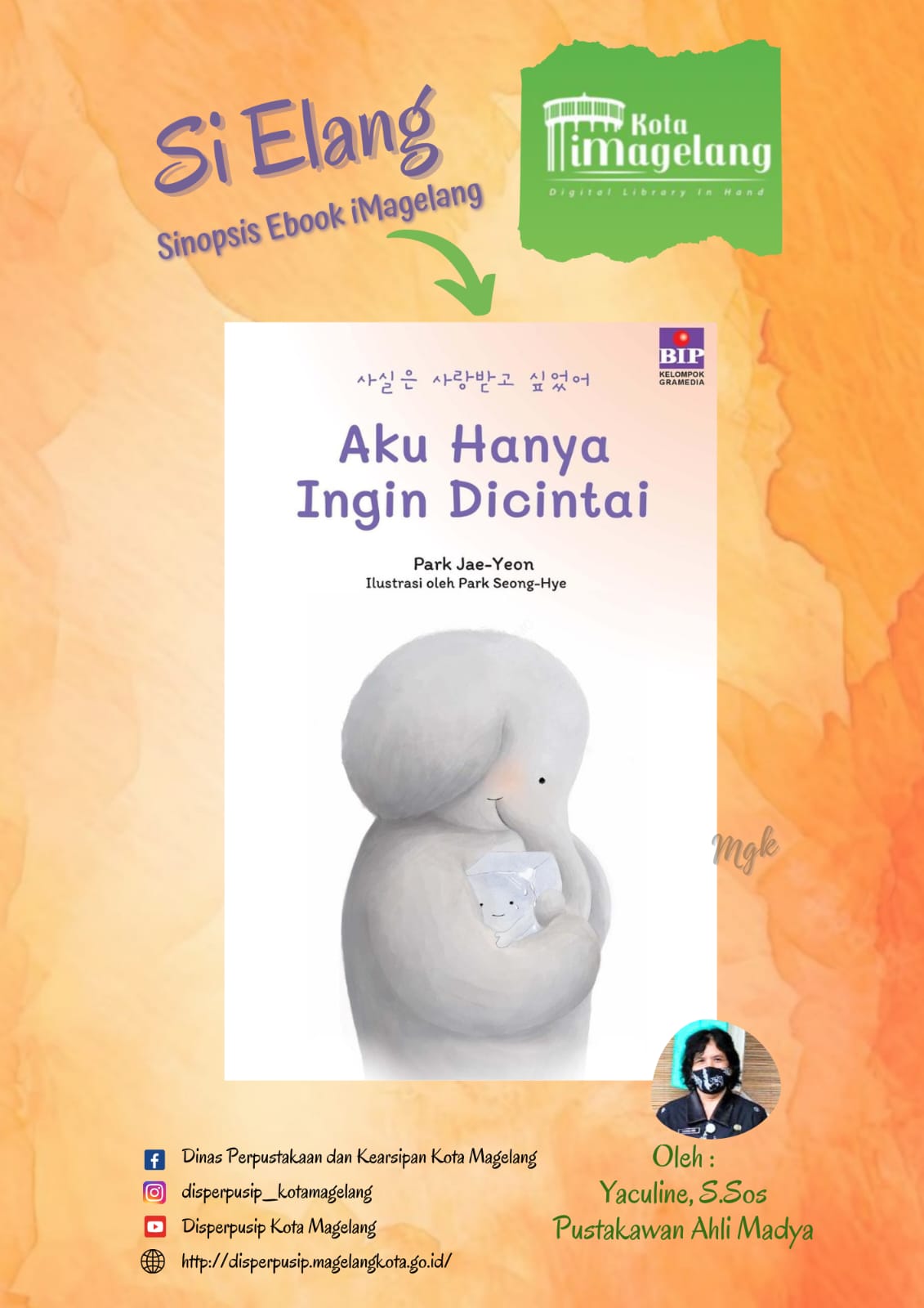 Si Elang Berjudul Aku Hanya Ingin di Cintai di Aplikasi iMagelang