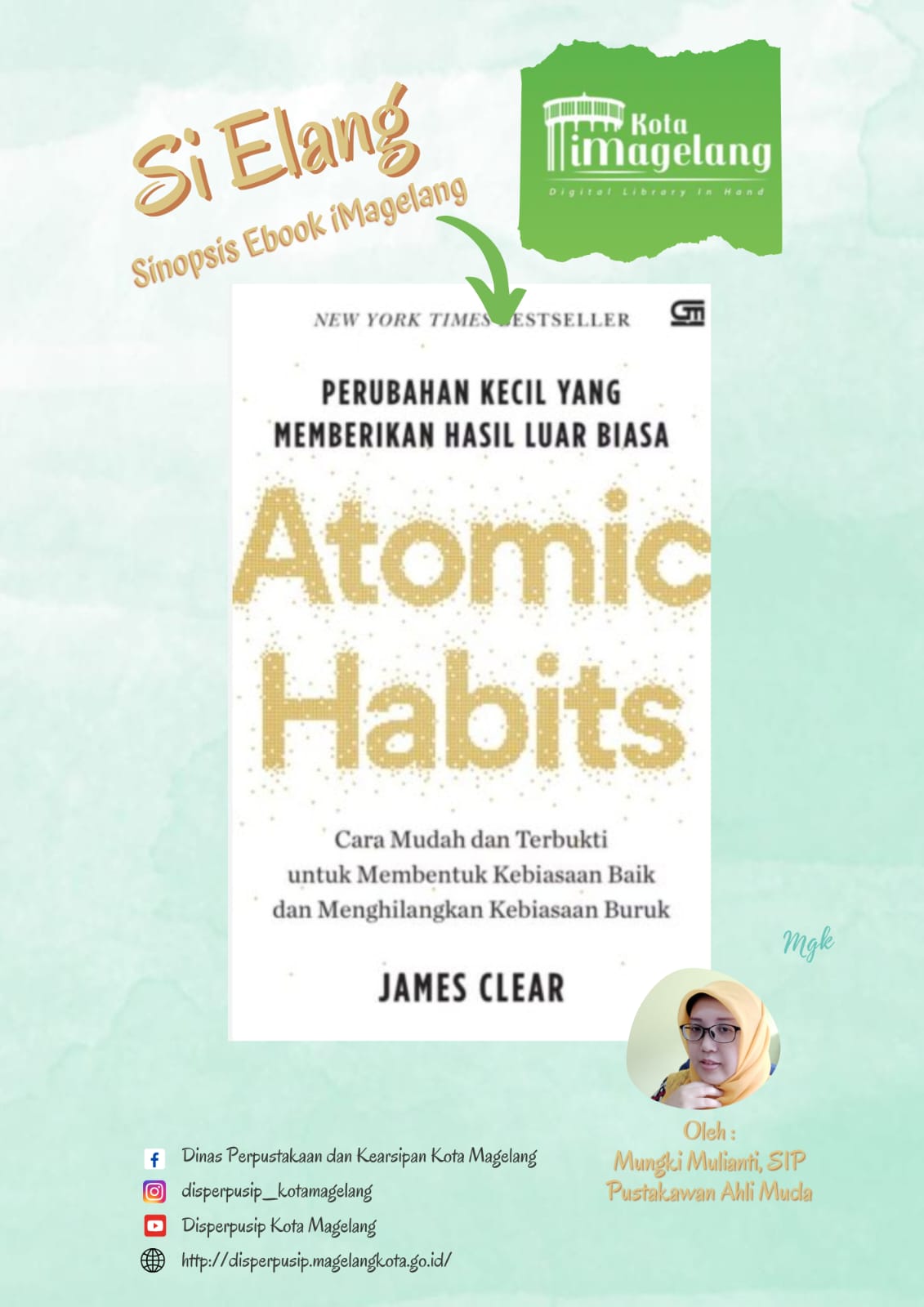 Si Elang Berjudul Atomic Habits di Aplikasi iMagelang