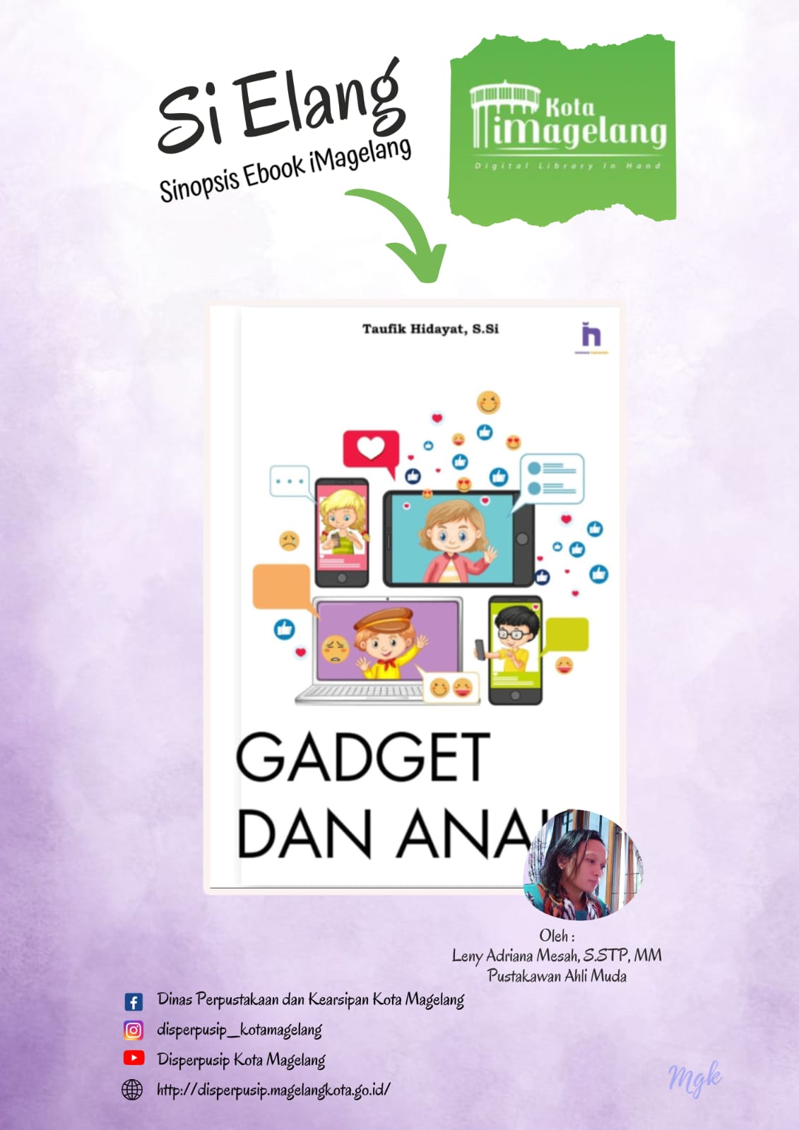 Si Elang Berjudul Gadget dan Anak di Aplikasi iMagelang