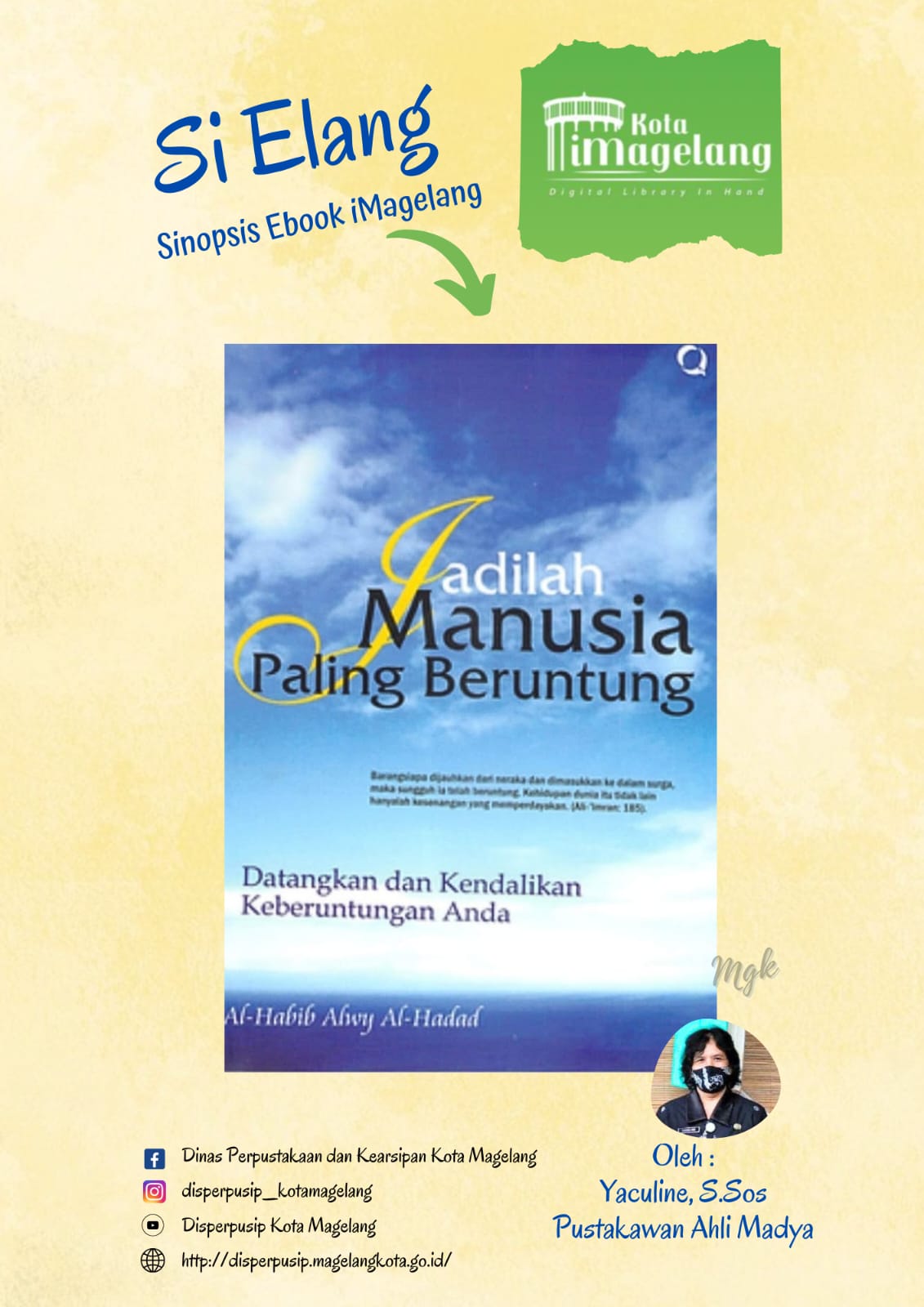 Si Elang Berjudul Jadilah Manusia Paling Beruntung di Aplikasi iMagelang